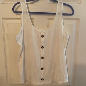 Maurices ribbed button tank